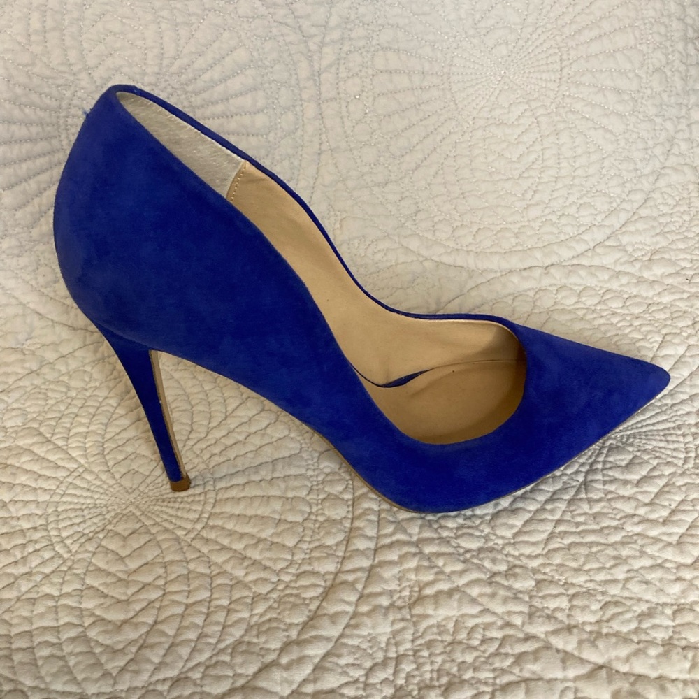 Steve Madden Women’s Blue Suede Pointed-toe Stilettos Pumps High Heels Size 8.5 - Picture 8 of 14
